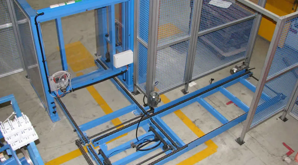 Rulliere e magazzini per lo spostamento di Europallet